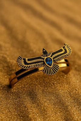 tasmaye Stainless Steel Sapphire Gold-plated Bracelet