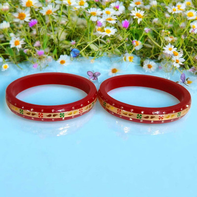 Sajmahal cosmetics Plastic Bangle(Pack of 2)