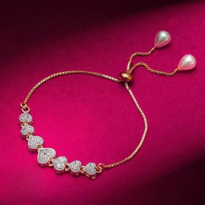 Zabby Allen Alloy Diamond Gold-plated Bracelet