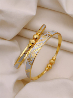Shreeji imitation Alloy Gold-plated Bangle Set(Pack of 2)