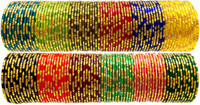 ZUMKA Glass Gold-plated Bangle Set(Pack of 144)