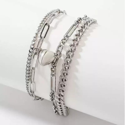 P.R.Prints Alloy Bracelet Set(Pack of 2)