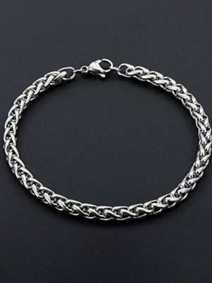 Smykker Fashion Stainless Steel Silver Bracelet