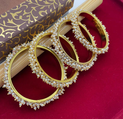 SUNDHA CREATION Alloy Gold-plated Bangle Set(Pack of 4)