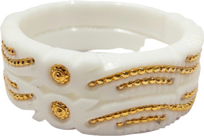 LOGIN THE WORLD AND CSC Copper, Plastic Gold-plated Shakha Pola(Pack of 2)