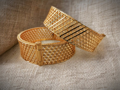 HD PITHADIYA Alloy Gold-plated Armlet(Pack of 2)