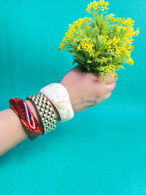 TAG-7 Resin Bangle(Pack of 3)