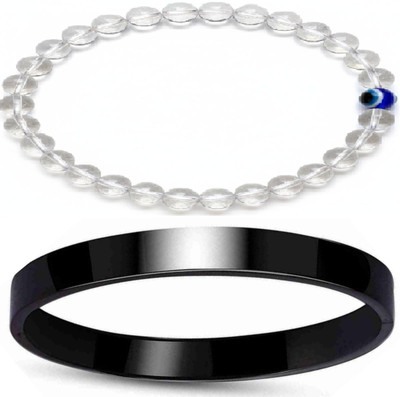 IKONKARR Stone, Crystal, Stainless Steel Bracelet(Pack of 2)