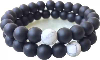 HIGH TRENDZ Glass Beads Bracelet Set(Pack of 2)