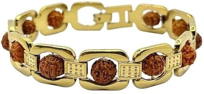 SoftTouchy Rudraksha Gold-plated Bracelet