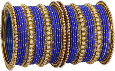 ZULKA Metal Zircon Bangle Set(Pack of 40)