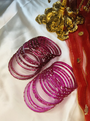 EvaraAristo Glass Bangle Set(Pack of 4)