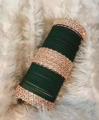 ZADLAXAR Metal Zircon Bangle Set