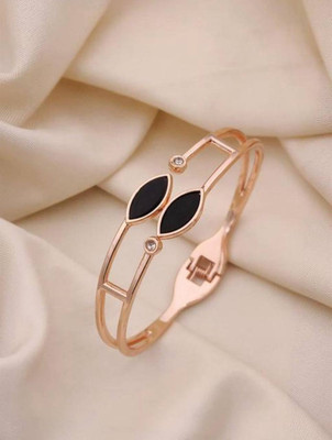Ruby Tex Brass Agate Gold-plated Bangle