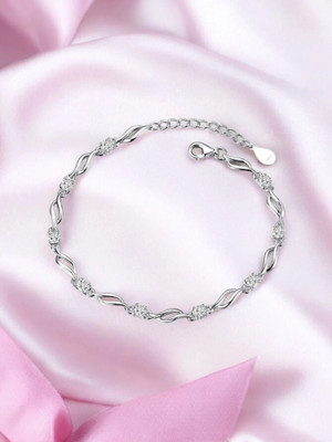 Nilu's Collection Alloy Sterling Silver Bracelet