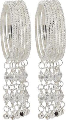 NMII Metal Zircon Bangle Set(Pack of 12)