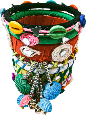 Soundarya boutique Fabric Bangle Set(Pack of 8)