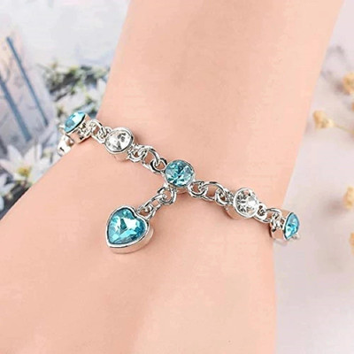 University Trendz Alloy Crystal Bracelet