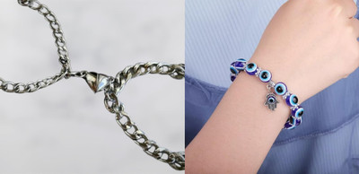P R Production Brass Charm Bracelet(Pack of 2)