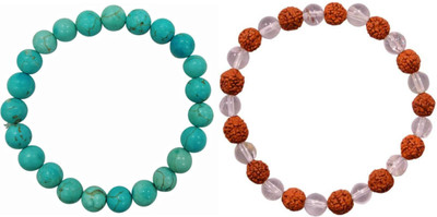 Malas Collection Stone, Crystal Bracelet Set(Pack of 2)