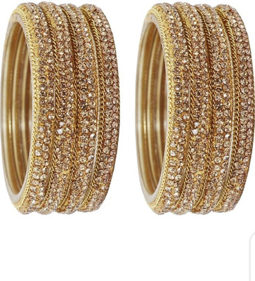 SGN FASHION Glass Bangle Set(Pack of 8)