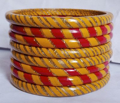Lahti wala lac Lac Bangle Set(Pack of 8)
