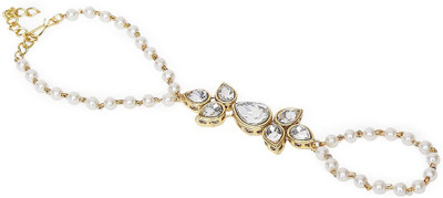 Oomph Alloy Beads, Crystal Gold-plated Ring Bracelet