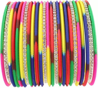 DONERIA Metal Zircon Bangle Set(Pack of 26)
