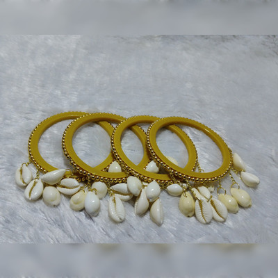 MAHAVEER TRADERS Alloy Gold-plated Bangle Set(Pack of 4)