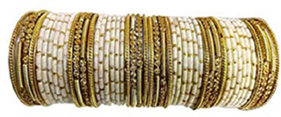 SAWARIYA Glass Beads Bangle Set(Pack of 48)