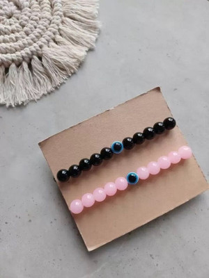 Agatesvibe Stone, Crystal Beads, Crystal Bracelet(Pack of 2)