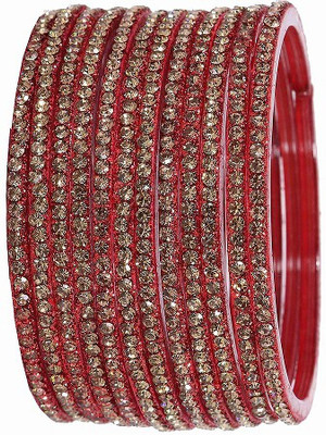 HOMOZE Glass Bangle Set(Pack of 12)
