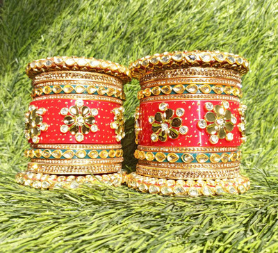 ARFA CREATION Shell Bangle Set(Pack of 22)