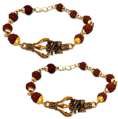 HouseOfCommon Rudraksha Bracelet Set(Pack of 2)