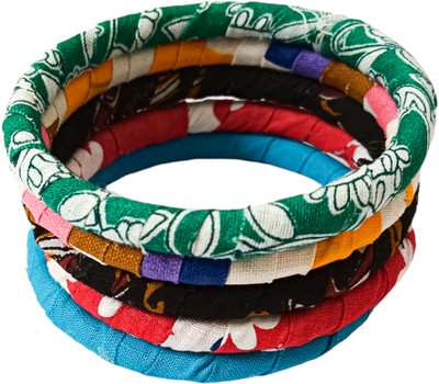 Soundarya boutique Fabric Bangle Set(Pack of 5)