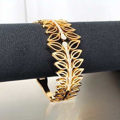 AjaraGems Stainless Steel Gold-plated Bracelet
