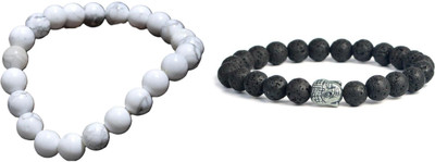 Malas Collection Stone, Crystal, 7 Chakra Bracelet Set(Pack of 2)