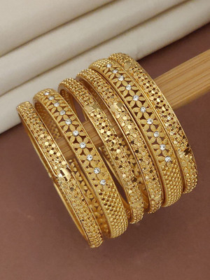 Shreeji imitation Brass, Alloy Bangle Set(Pack of 6)