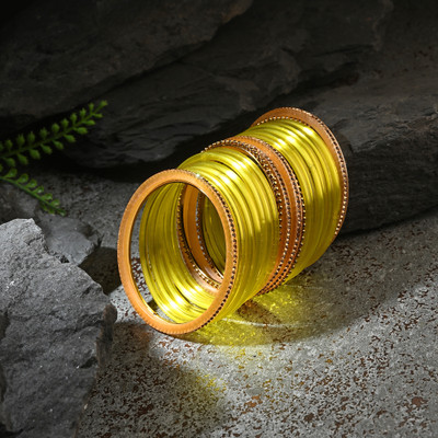 Somil Glass, Plastic Bangle Set(Pack of 2)