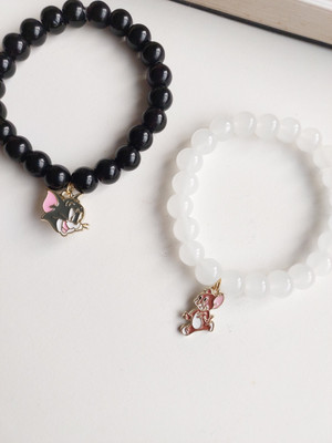 REVERSEA Stone, Glass Beads, Crystal Charm Bracelet(Pack of 2)