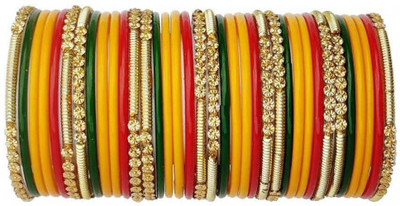 DURGANSH Glass Beads Bangle Set(Pack of 36)