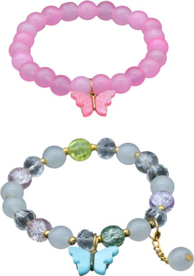 SIMPLESALES Crystal Charm Bracelet(Pack of 2)