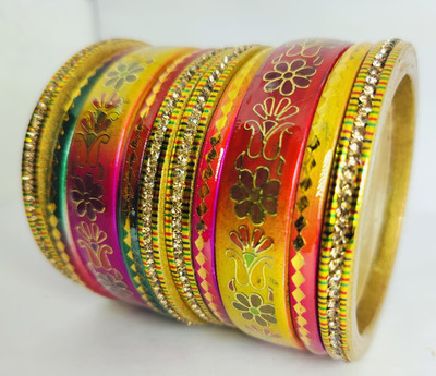 Ladiesstop Lac Bangle Set(Pack of 10)
