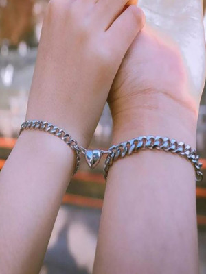 Neerajyoti Metal, Stainless Steel Bracelet Set(Pack of 2)