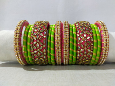 AVCRAFT Fabric Bangle Set(Pack of 2)