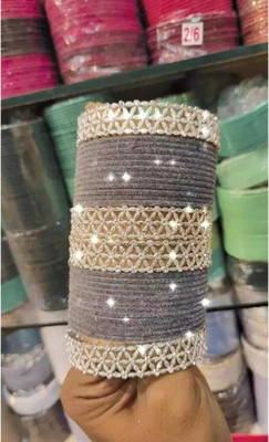 NIMRAEX Brass, Copper Beads Brass Bangle Set