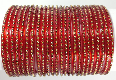 RIJB Glass Bangle Set(Pack of 24)