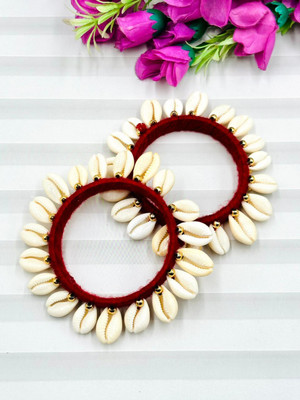 waheguru Plastic Rhodium Bangle Set(Pack of 2)