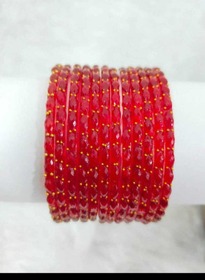 ITIStore Glass Crystal Bangle Set(Pack of 12)