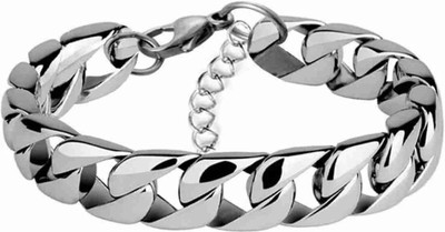 IKONKAR Sterling Silver, Stainless Steel Bracelet